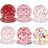 Popular Valentine'S Day Themed Tableware World Cup Party Supplies Denim Paper Plate Ladybug Birthday Ornaments