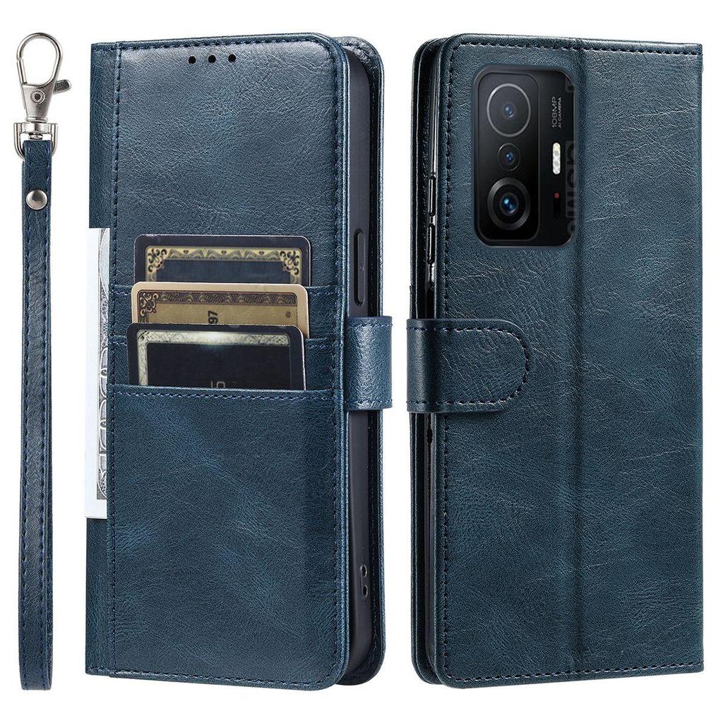 Чехол-бумажник для Xiaomi 11T Pro, 11T, ретро, из ПУ-кожи, с откидной крышкой, много слотов для карт