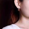 Женские серьги с имитацией нанхун, ретро, матовые, с полым резным узором