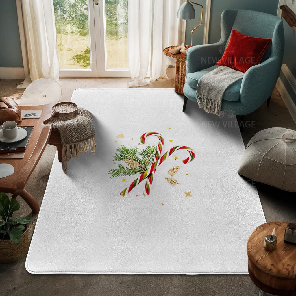 Ковер у входа в дом Домашний коврик у двери Гостиная Ванная Комната Ноги ванная комната Нескользящие коврики с водопоглощением для ванной Счастливого Рождества зима