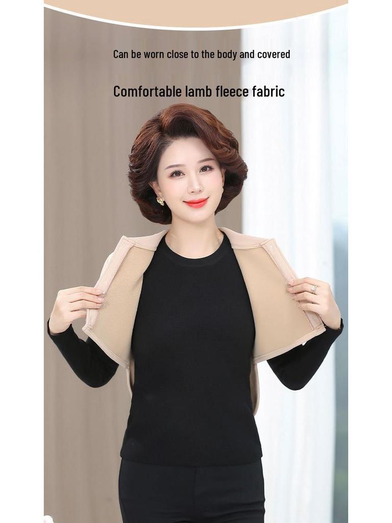 Бархатный кардиган для беременных: Защита плеч и талии, Короткий рукав, Теплая пижама для осени и зимы