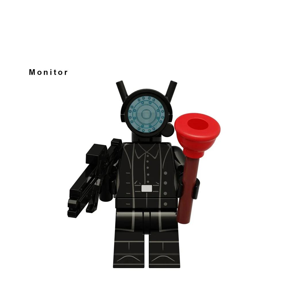 KDL818 LG1009 туалет аниме мультфильм кирпичи куклы оператор спикер ТВ человек мини-игрушки фигурки строительные блоки