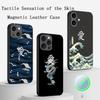Japanese art text fashion love design Phone Case For iPhone 16 15 14 13 12 11 Plus Pro Max High-end Luxury Magsafe Sheepskin
