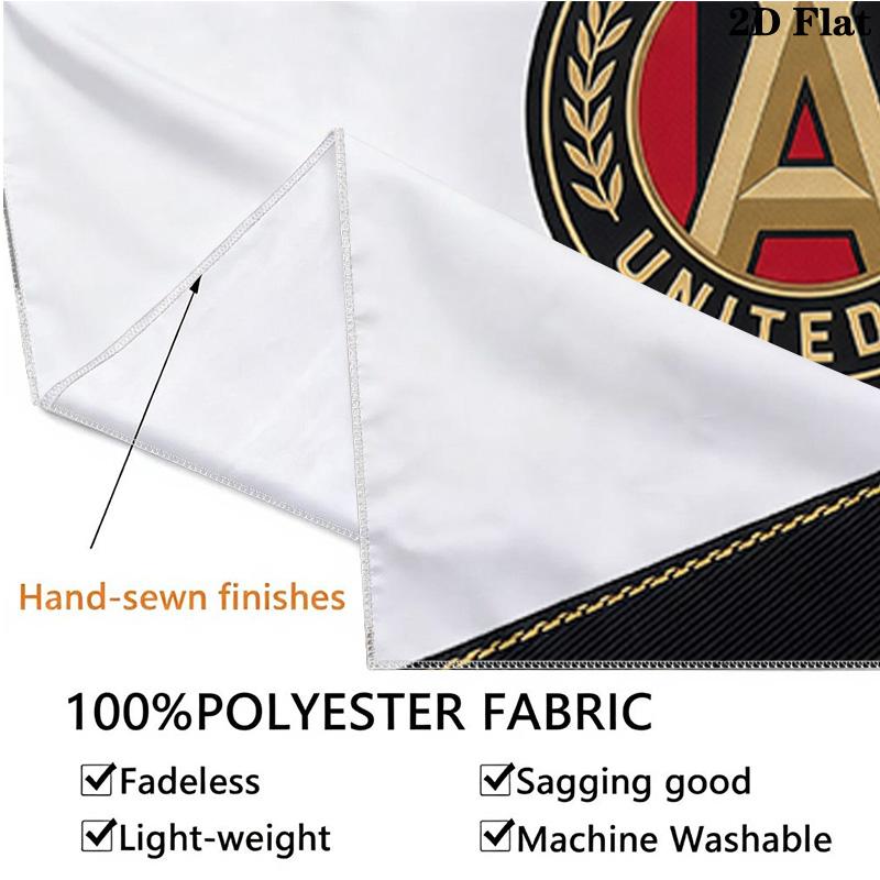 Custom Name Atlanta United FC Printed Tapestry – Wall Hanging for Bedrooms, Dorms, and Home Decor