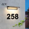 Metal House Numbers 3D Number for Outside, Modern 0-9 Floating Address Numbers, Large Sign Weather-proof Door, Mailbox, Wall, Yard Easy Install