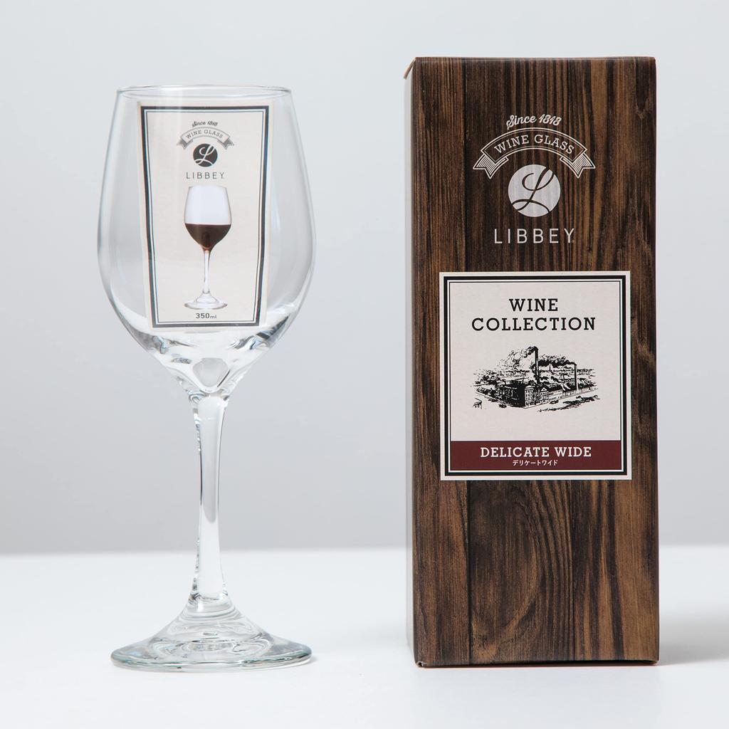 Fujiei Libbey Wine Glass, Delicate Wide, 350ml For Red Wine, Dishwasher Safe, Commercial Use, Taste Comparison, Delicious Aroma, Flavor,