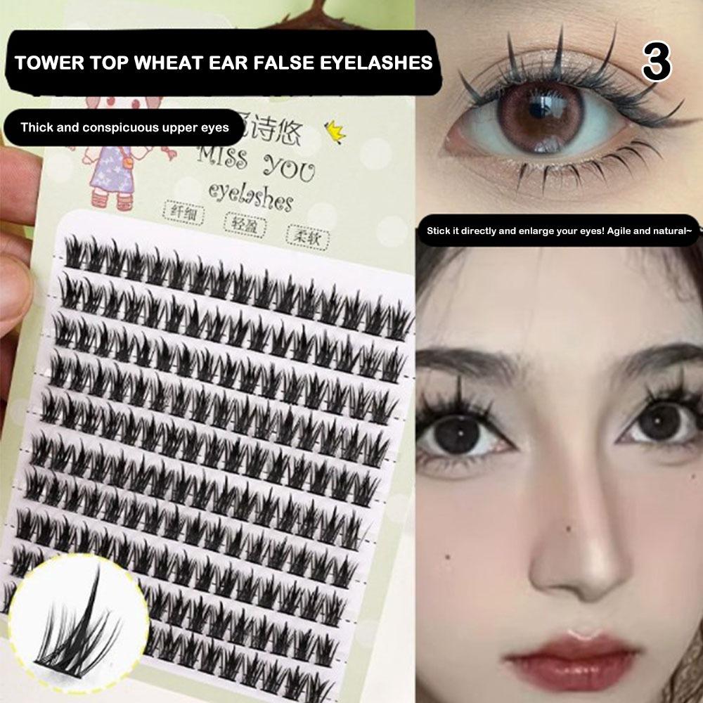 10 рядов накладных ресниц имитация феи аниме ресницы новые натуральные ресницы манга