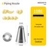 Набор инструментов для выпечки в корейском стиле: 304 Насадки для кондитерских изделий для средних тортов, эклеров, печенья и бисквитов