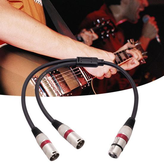 Кабель XLR Y-разветвитель XLR «папа» на двойной XLR «мама» Y-разветвитель 3-контактный балансный микрофонный кабель для микрофонов Микшеры Усилители мощности