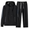 Fashionable Casual Cardigan Hooded Set Men's Loose Hoodie Sports Hoodie Set