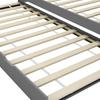 Pull Out Sofa Bed Frame Gray Pine Wood 90*200 cm