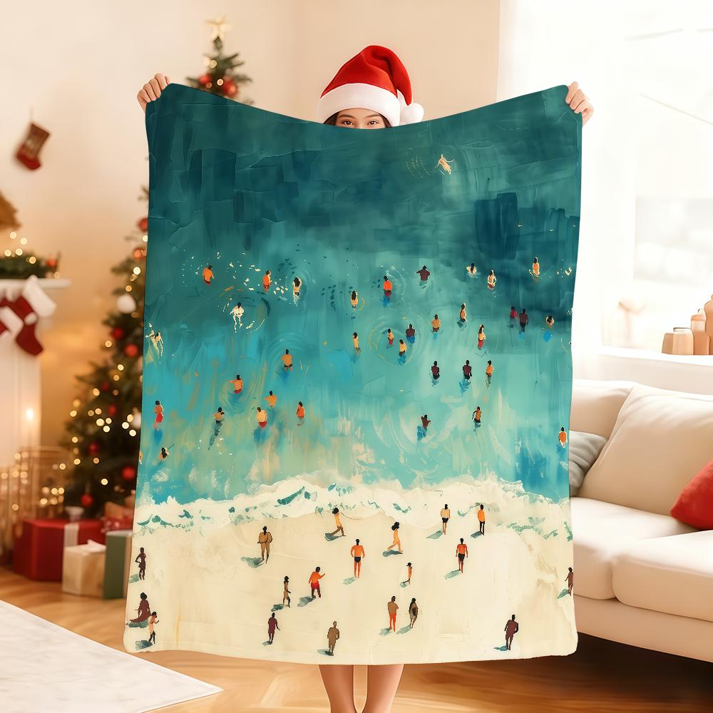 SSummer Villain SSwimming Blanket For Soft Throw Blanket for Picnic Bed Sofa Home Bedroom Cozy Warm Comfortable