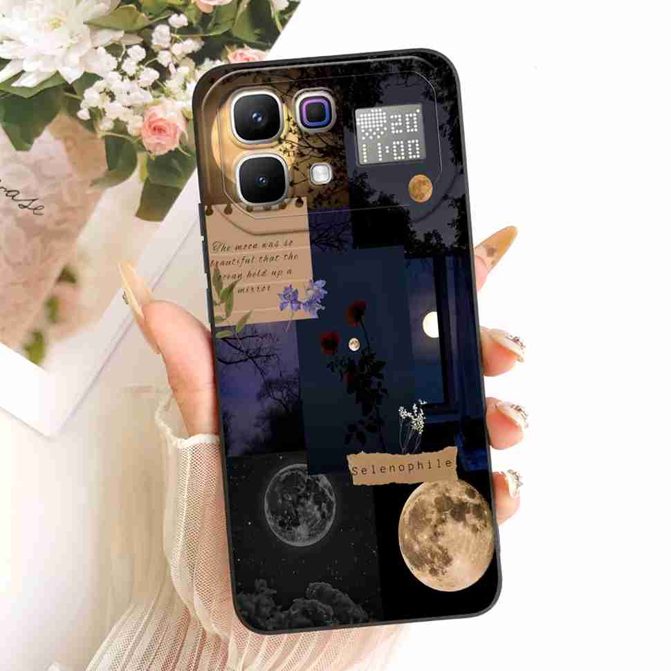 New For Infinix Note 60 Pro 5G X6878 Case Paint Cat Flowers Silicone Cover For Infinix Note 60 5G 6.78" X6879 Phone Cases Bumper