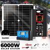 Off Grid Solar System for Home 6000W 220v Inverter 30A Controller 5V Solar Panel Full Set for House Camping For Car RV