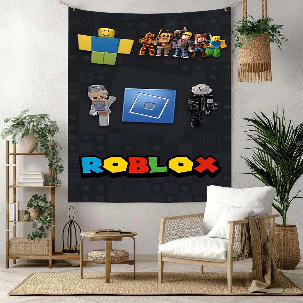 Roblox Wall Decor Tapestry Art For Pet Memorial Birthdaywedding Party Backdrop Family Gift