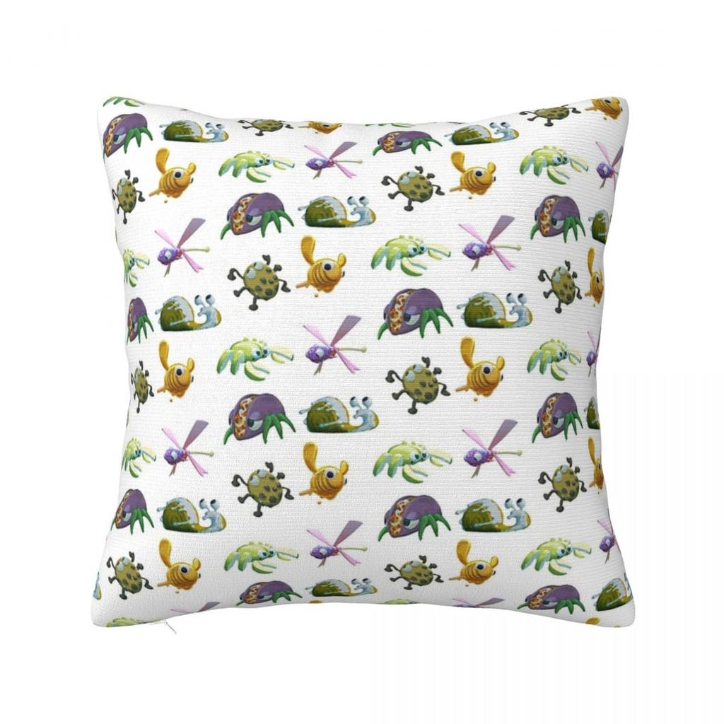 Bugsnax Sticker Pack Square Pillowcase Pillow Cover Polyester Cushion Decor Comfort Throw Pillow for Home Bedroom