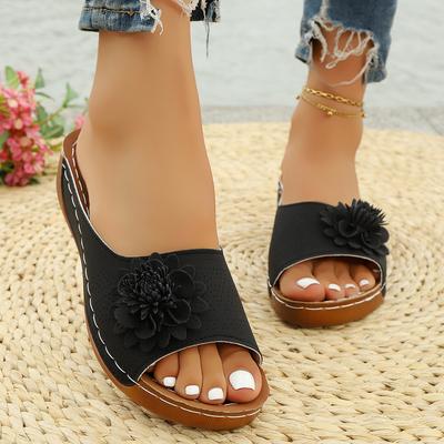 2025 Новые тапочки Летняя обувь для женщин Слипоны Пляжные тапочки на платформе Уличные Пляжные Нескользящие сандалии Женские шлепанцы Женские