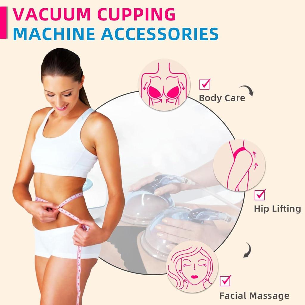 1 пара присосок для ягодиц с Y-образным шлангом для бразильской вакуумной подтяжки ягодиц и колумбийской вакуумной терапии ButtLift