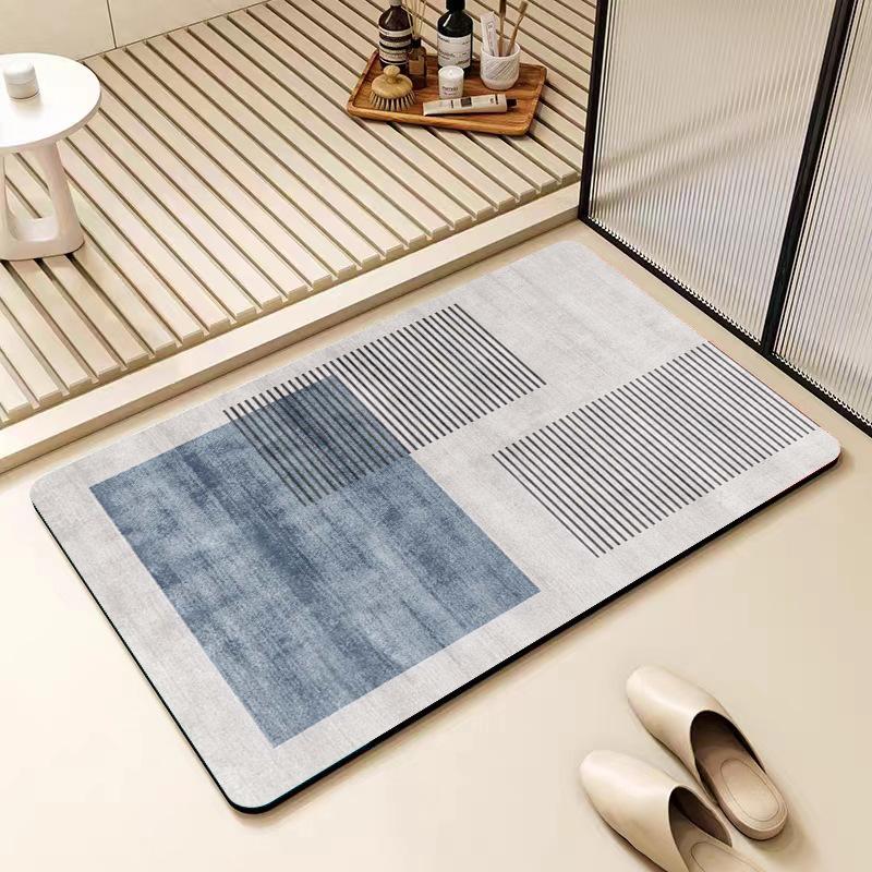 Nordic Simple Diatom Mud Напольный коврик для туалета, ванной комнаты, противоскользящий коврик, впитывающий коврик для двери ванной комнаты