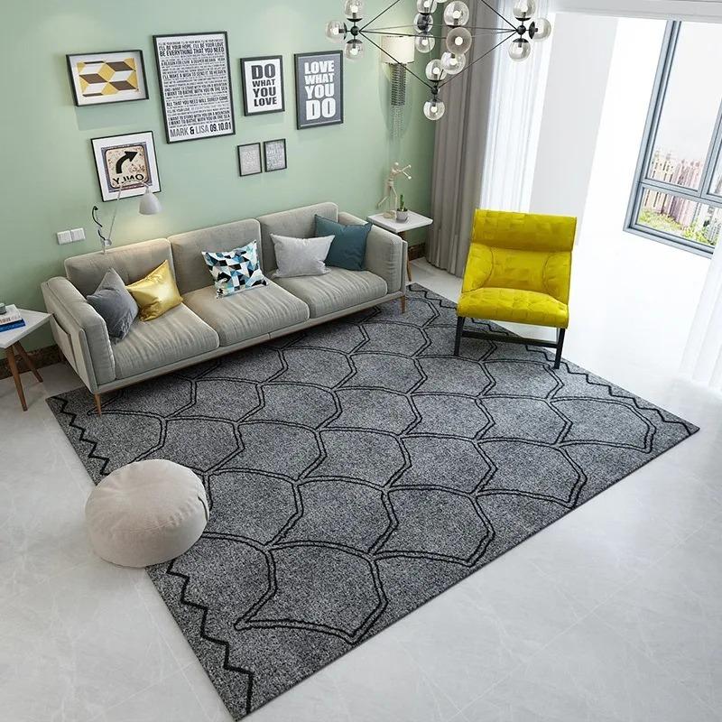 Марокканский клетчатый ковер для гостиной, моющийся, для дома, прихожей, спальни, коврик, нескользящий, для дивана, журнальных столиков, пола, больших декоративных ковров