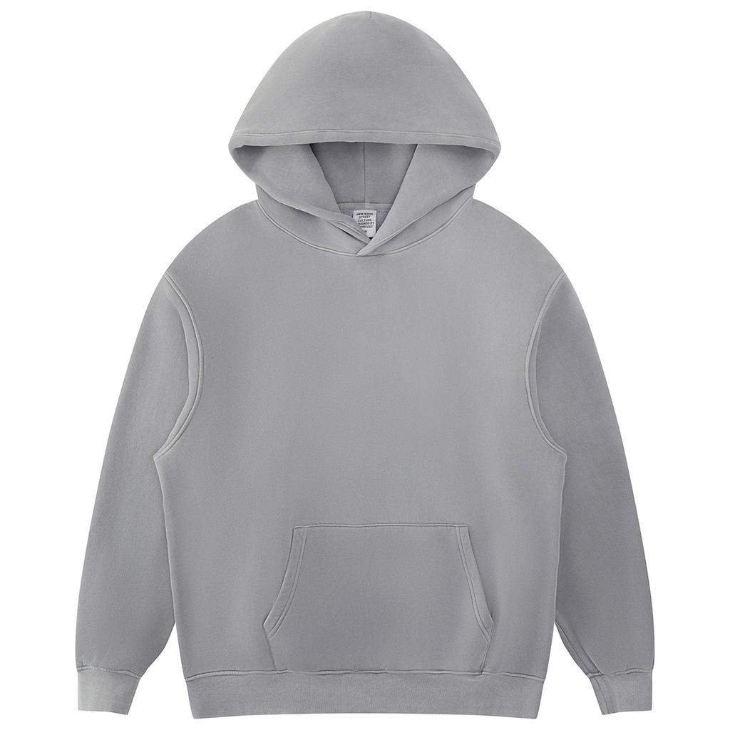 40G чистый хлопок тяжелый стираный старый свитер с капюшоном мужской американский ретро модный парный худи