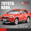 1/24 TOYOTA RAV4 SUV Sport Diecast Alloy Miniature Toy Car Model Remote Control Sound Light Pull Back Collection Gift for Boy