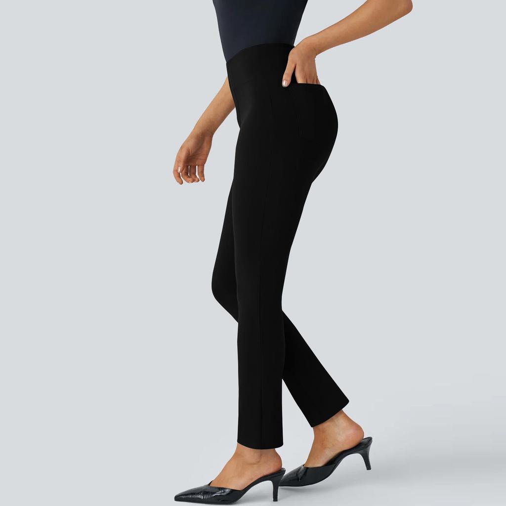 Женские брюки летние повседневные рабочие брюки с высокой талией и карманами повседневные брюки