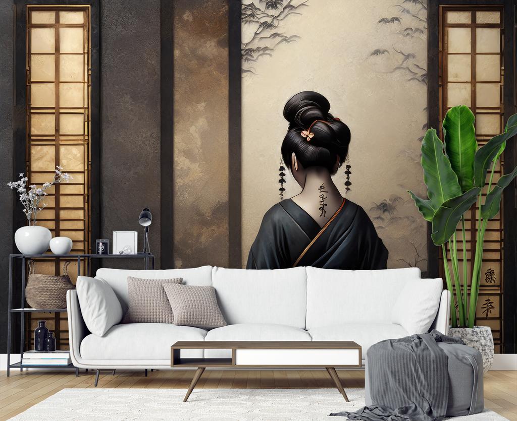 Wallpaper Image Japanese Geisha