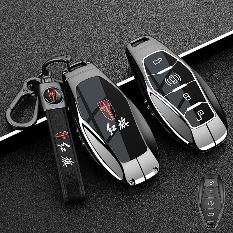 Для Hongqi HS3 H6 HS7 EH7 HS7 H9 HQ9 2025 Специальная металлическая коробка для автомобильного ключа Чехол-защита для пульта дистанционного управления Брелок