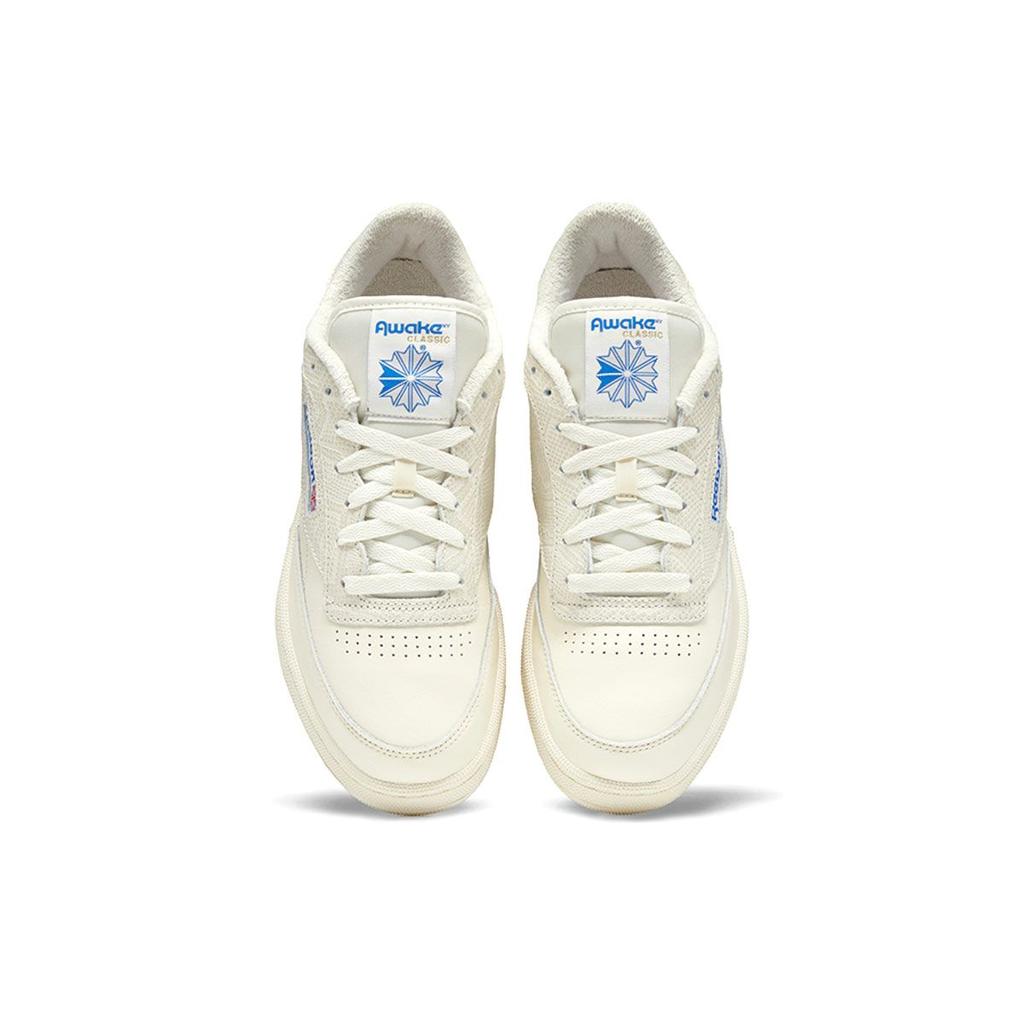 Кроссовки унисекс Awake NY x Reebok Club C 85 Белая змеиная кожа Кремовый Песочный Меловой H03328