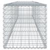 Gabion Basket with Lid 400 x 50 x 50 cm Galvanized Iron