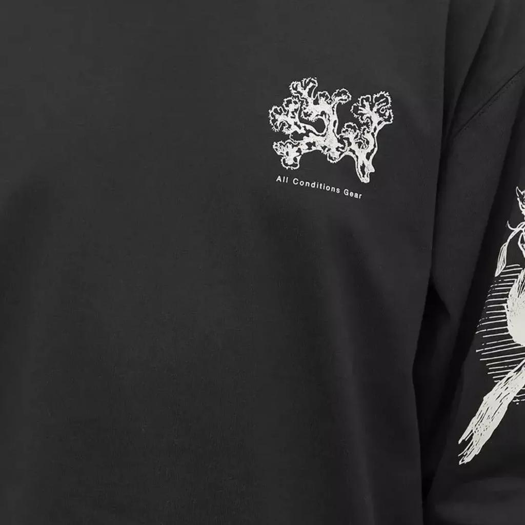 Nike Свитшот с круглым вырезом и длинным рукавом с принтом «пейзаж», мужской свитшот, черный DJ5802-010