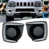 Светодиодные Дневные Ходовые Огни Для Suzuki Jimny 2012-2018 ДХО Поворотник Противотуманные Фары, Белый+Желтый+Синий Свет-A58X