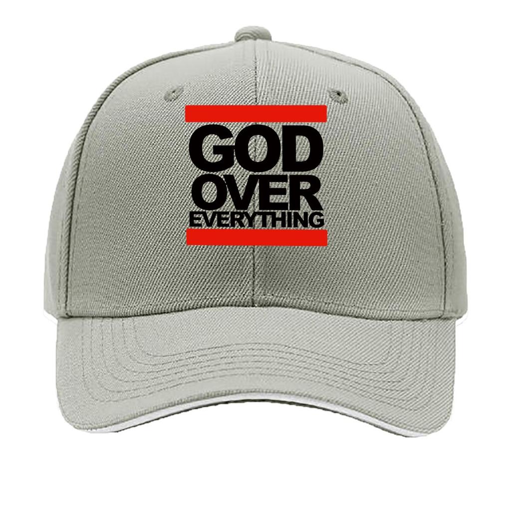 Печатная GOD OVER EVERYTHING Четыре сезона Уличная Дышащая Регулируемая Гольф-Кепка Унисекс Летняя Мода Сэндвич Бейсболка