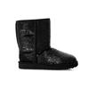 UGG Классические короткие зимние ботинки с кожаной подкладкой «Космос» с пайетками, женские черные 1103796-BKGM