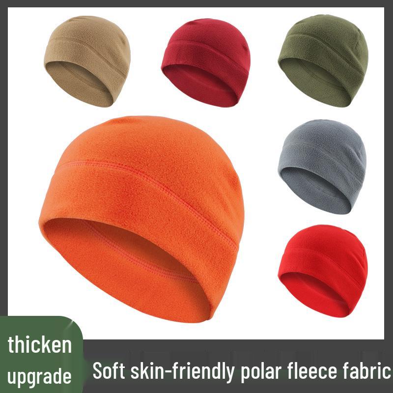 Winter Warm Fleece Beanie for Mountain Climbing, Cycling, Running & Skiing - Windproof Sports Hat