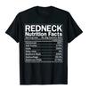 Redneck Nutrition Facts Funny Version 2 Short Sleeve T-Shirt Cotton T Shirt For Men Fitness T Shirt Cheap Tight