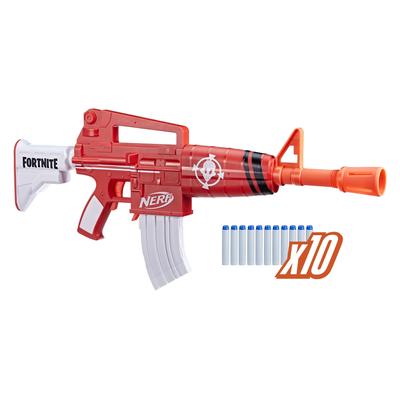 Hasbro Nerf Fortnite AR INSIGHTFUL Insightful 10 Dart 10 Nerf Official Elite Outdoor Play F7623 Подлинная рождественская игрушка Рождественский подарок Рождественский подарок