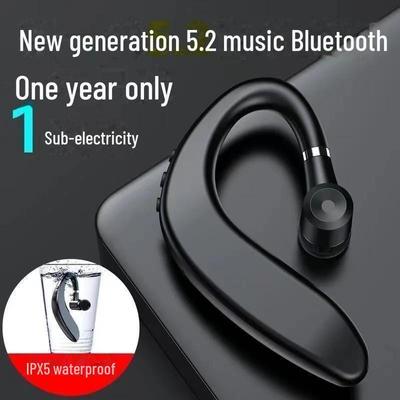 Bluetooth-гарнитура с заушным креплением для бизнеса: Беспроводные, внутриканальные, односторонние, интеллектуальные наушники с длительным временем работы от аккумулятора для звонков с мобильных устройств и планшетов.