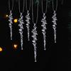 Creative Transparent Ice- Ornaments For Christmas Celebrations New Christmas Tree Decorations With Threaded Hanging Mechanism