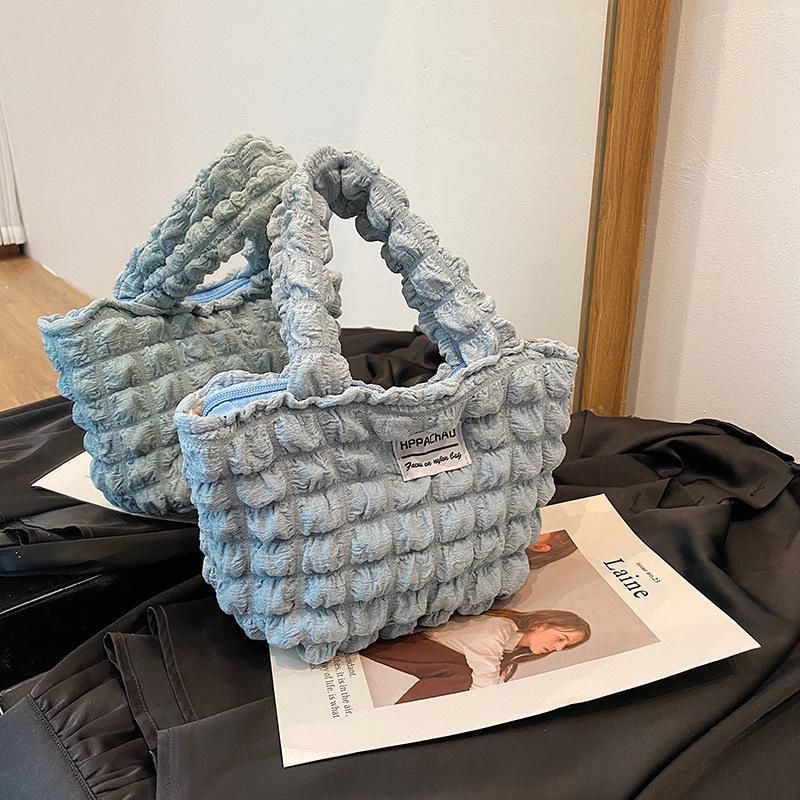 Сумка-дуду «Крем-пафф» Новая женская сумка Модная милая сумочка Маленькая квадратная сумка Маленькая сумка