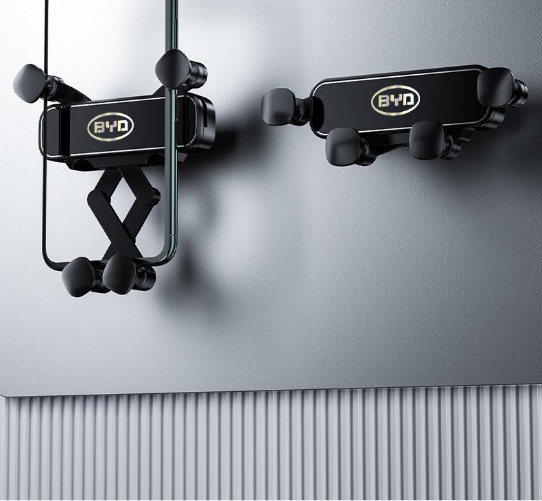 Совместим с BYD Qin PLUS, Han, Tang, Yuan: Гравитационный держатель для телефона в автомобиль для навигации и просмотра экрана.