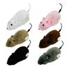 Wind-Up Mouse Cat Toy Realistic Furry Mouse Interactive Pet Toy Funny Moving Mouse for Chasing And Pouncing Play Stimulates Cats Hunting Instincts