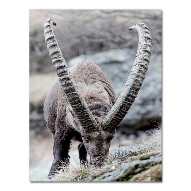 Скандинавский постер и принт, зимний природный пейзаж, холст, картина, пиво, олень, животное, настенная картина, скандинавский стиль, домашний декор, без рамки