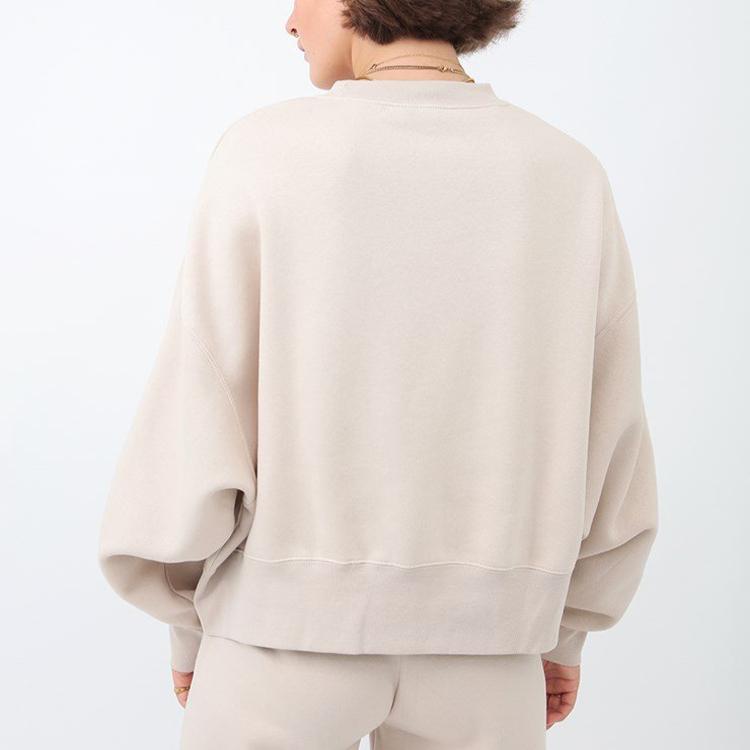 Nike Свободный пуловер с логотипом и круглым вырезом, женские топы Off-White CK0168-140