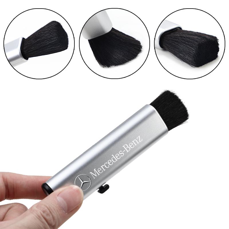 CRF1 Car Retractable Cleaning Brush JSSSQJS For Mercedes Benz AMG W203 W204 W205 GLC Artificial Wool Small Brush Interior Mouldings