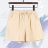 Women Shorts Elastic Waist Adjustable Drawstring Casual Shorts with Pockets Wide Leg