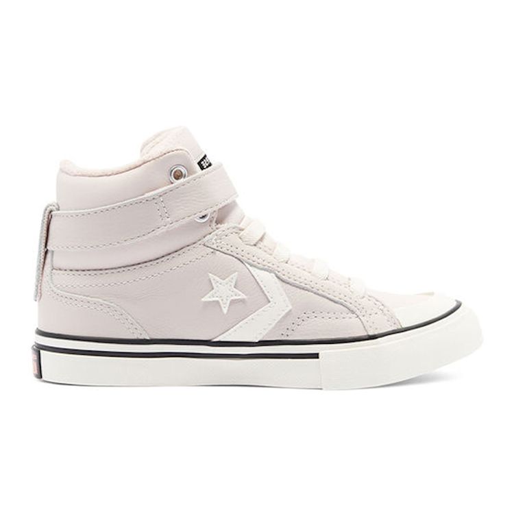 Converse Pro Blaze Strap High GS Leather & Heathered Knit - Silt Red Детские кроссовки Розовый ярко-коралловый Egret 669317C