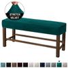 Strech Velvet Bench Covers Piano Chair Cover All -Inclusive Rectangular Solid Color Thickened Stool Cover For Bedroom