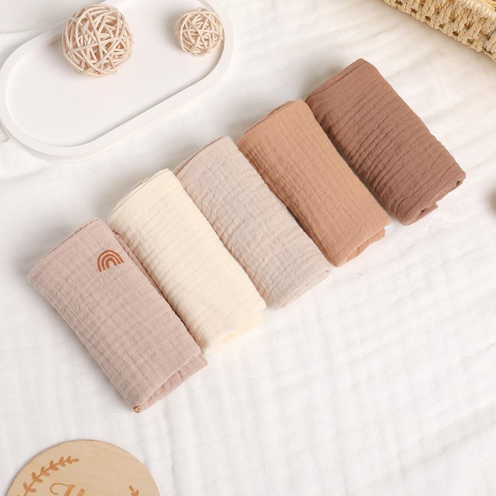 Soft Square Towels 4-Layer Pure Cotton Newborn Burp Cloth High Quality Baby Cotton Washcloth